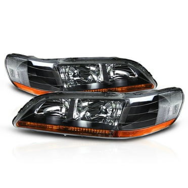 Black Headlight Assembly Compatible With 1998-2002 Honda Accord Headlight Assembly Replacement Driver Side and Passenger Side Black Headlight Assembly Compatible With 1998-2002 Honda Accord Headlight Assembly Replacement Driver Side and Passenger Side